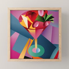 Fruity Summer Cocktail Framed Mini Art Print