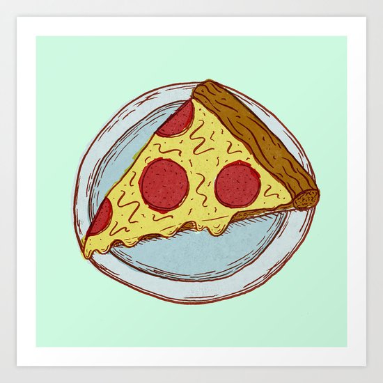 Pizza Experiment Art Print