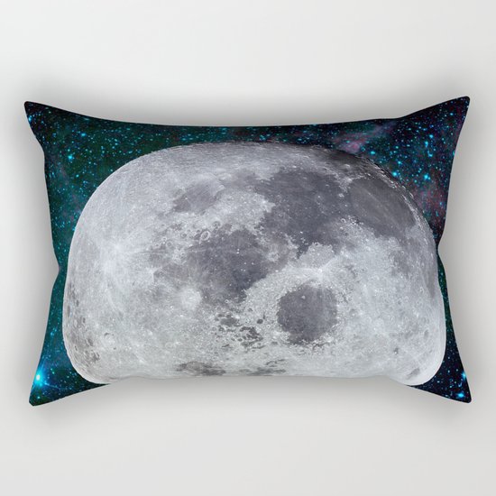 Moon and the stars Rectangular Pillow