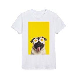 Sunny side up, Pug, Eggs, Collage Kids T Shirt