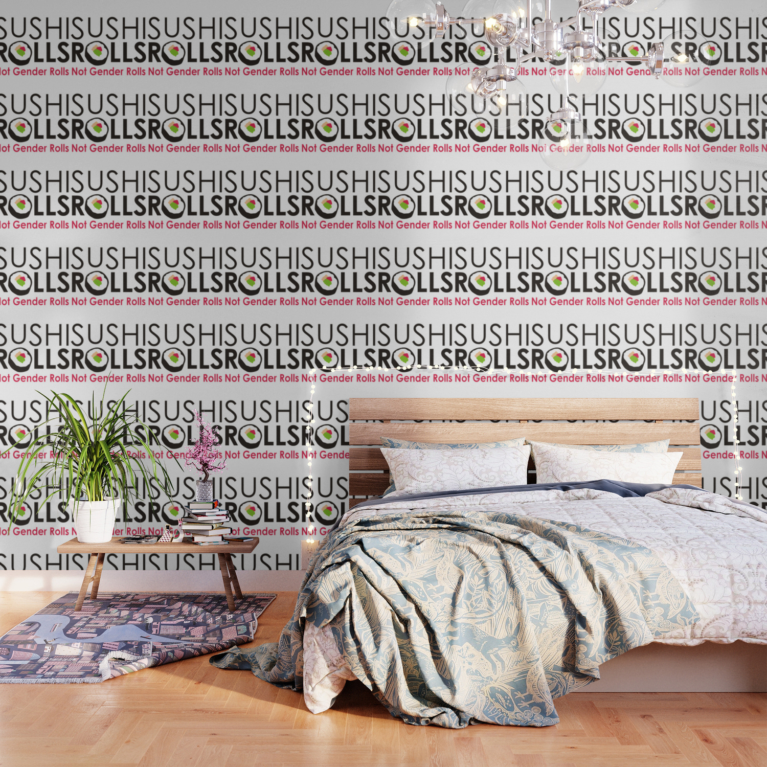 Sushi Rolls Not Gender Rolls 2 Wallpaper By Green Cow Society6