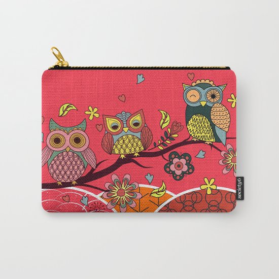 Happy Owls Carry-All Pouch