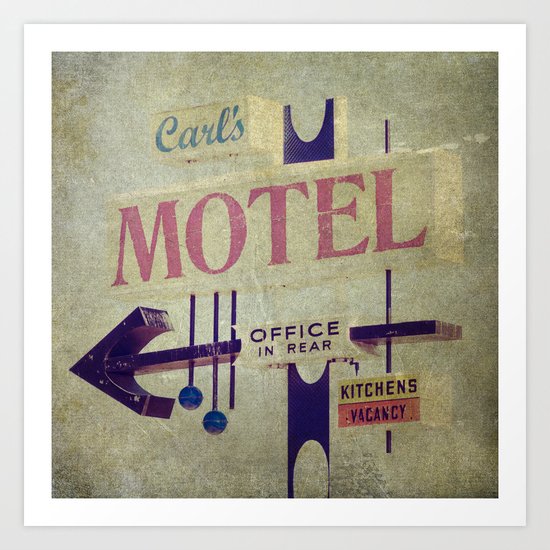 Carl's Motel Art Print