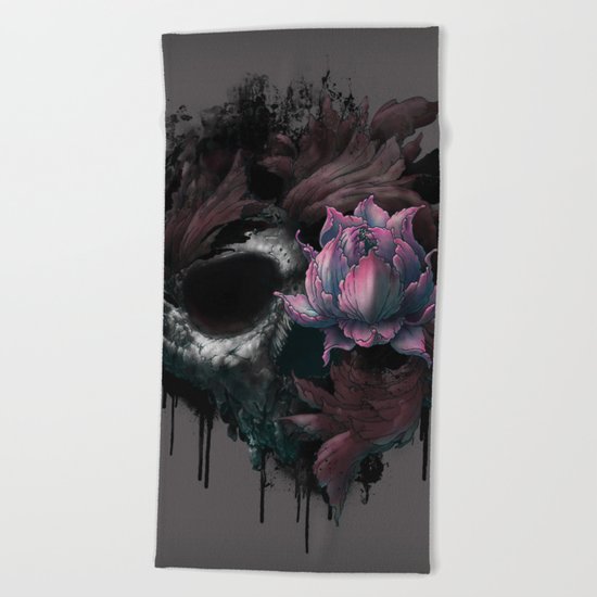 Death Blooms Beach Towel