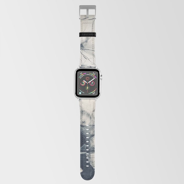 Wonderful Woman On Black And White Abstract Canvas Apple Watch Band