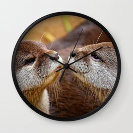 Otter Love Wall Clock
