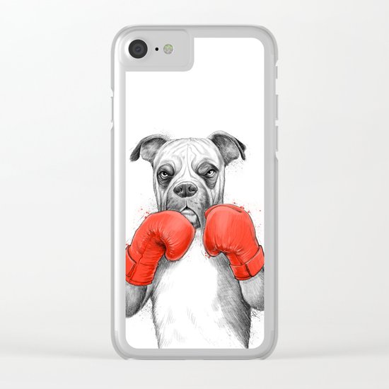 boxer Clear iPhone Case