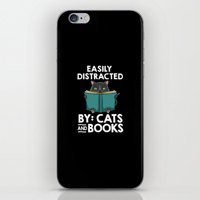 Cat Read Book Reader Reading Librarian iPhone Skin
