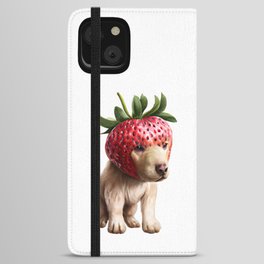 Strawberry Hound iPhone Wallet Case