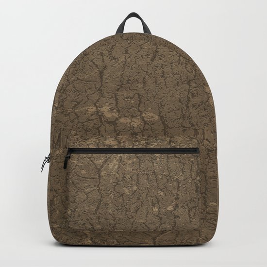 Rustic Tree Bark Pattern Backpack