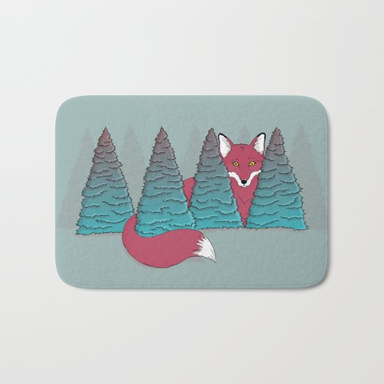 Spruce Fox Bath Mat