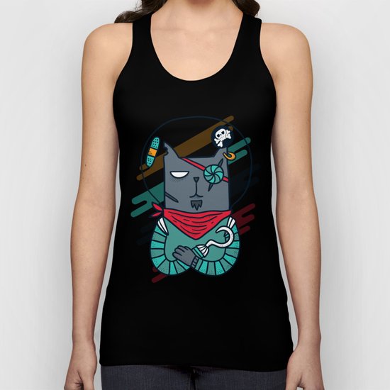 Space pirate cat Unisex Tank Top