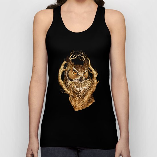 Great Horned Owl Unisex Tank Top