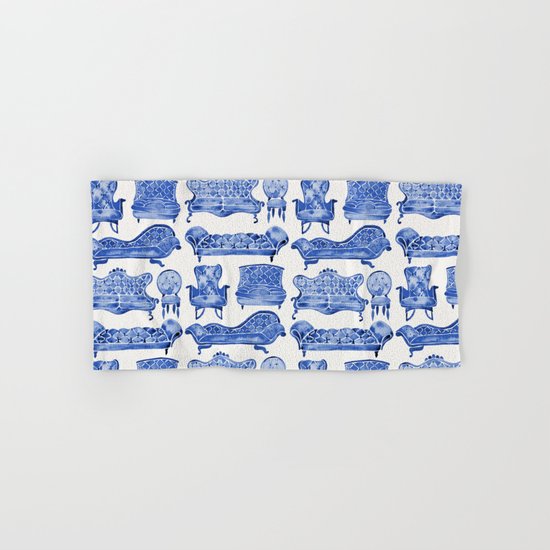 Victorian Lounge – Navy Palette Hand & Bath Towel