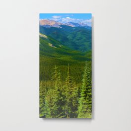 Views Along the Sulphur Skyline Trail in Jasper National Park, Canada Metal Print | Landscape, Digital, Photo, Nature 