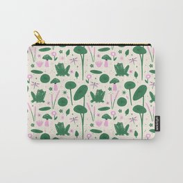 Water Lilies Pattern Carry-All Pouch