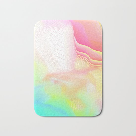 Pastel Pool Hallucination Bath Mat