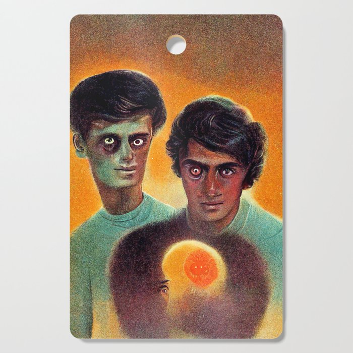 Brothers at a seance Cutting Board