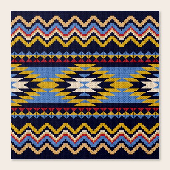 Aztec pattern Canvas Print