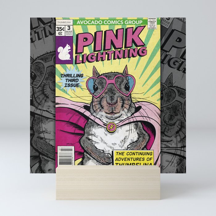 Little Thumbelina Girl: Pink Lightning #3 Mini Art Print