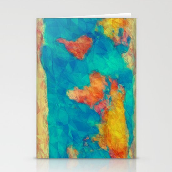 World Map Stationery Cards
