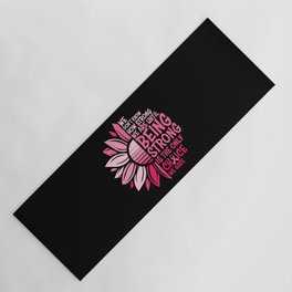 Breast Cancer Awareness Sunflower Yoga Mat