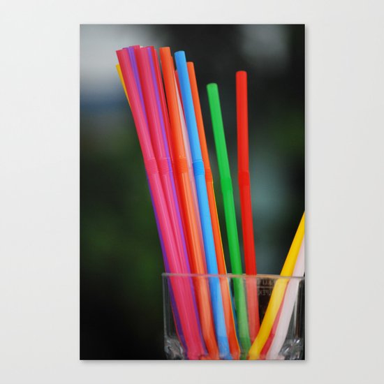 Straws Canvas Print