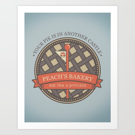 Peach's Bakery Art Print