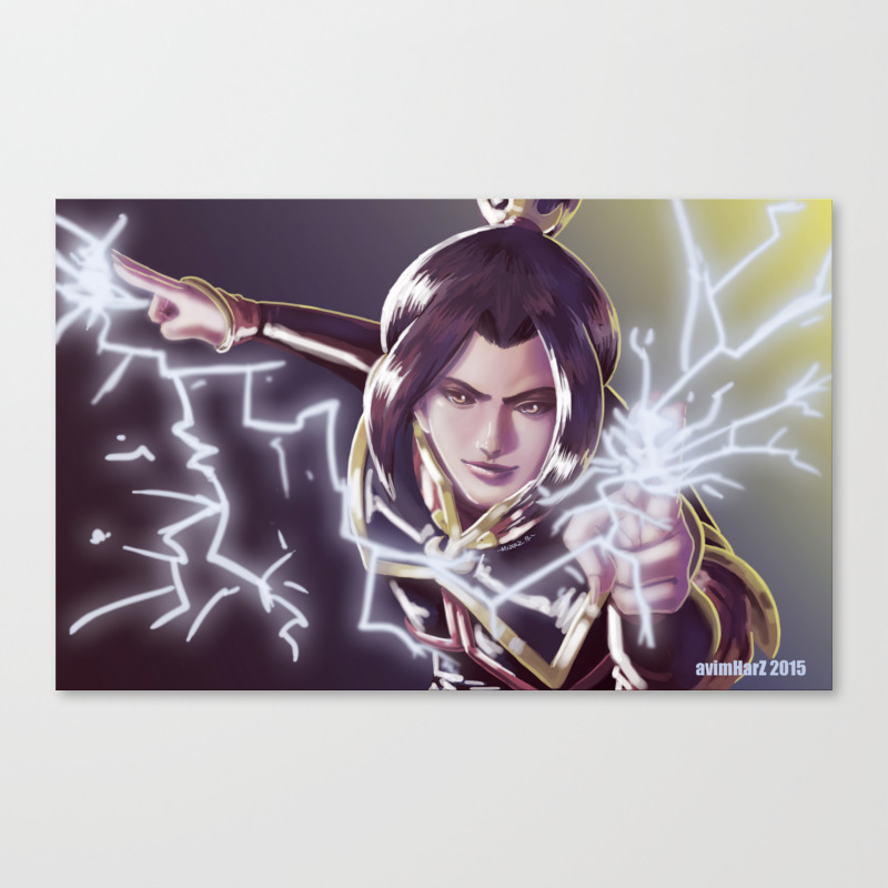 Azula Fanart Canvas Print By Avimharz Society6 An aged up azula where she didnt go insane and actually succeeded in taking her father's place as firelord. azula fanart canvas print by avimharz
