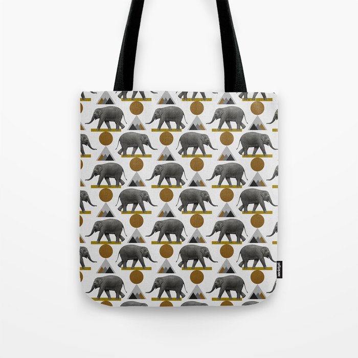 Tribal Elephant Tote Bag