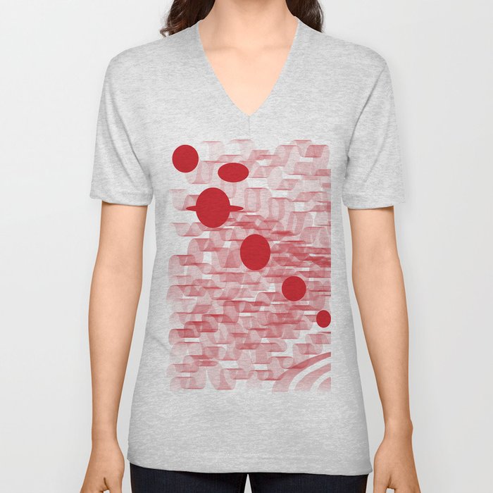 red planets V Neck T Shirt