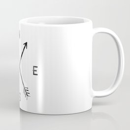 Compass (White) Coffee Mug