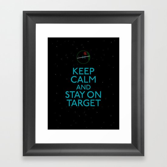 Stay on target Framed Art Print