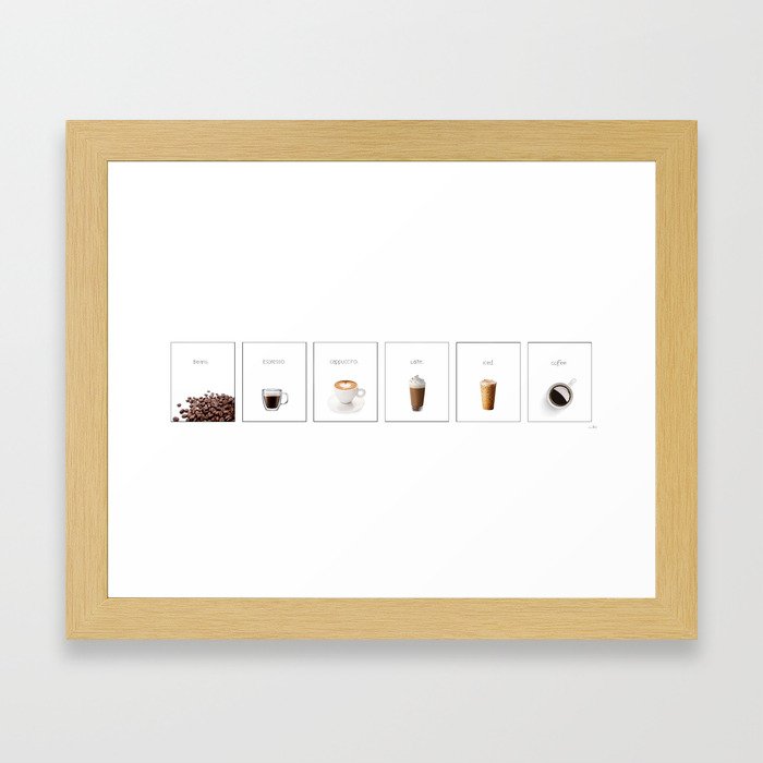 The Coffee Family Framed Art Print
