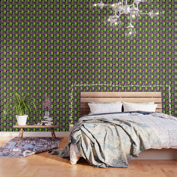 Purple Spoopy Pattern Wallpaper By Anartisthasnoname Society6
