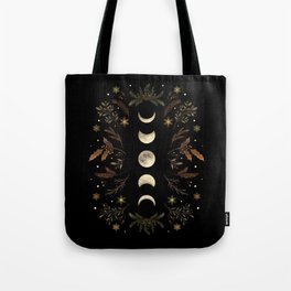Moonlight Garden - Winter Brown Tote Bag