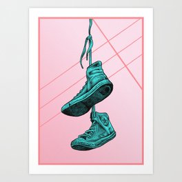 Converse Online Bubblegum Art Print