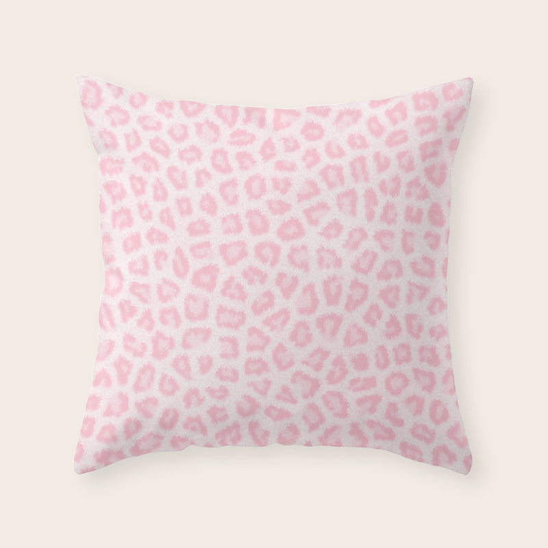 pink leopard pillow