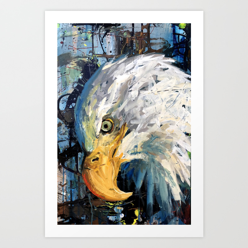 Humble Warrior Original Painting Eagle Art Bald Eagle Eagle