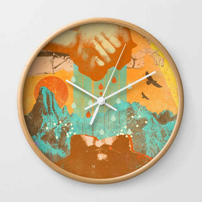 WATERING MINDS Wall Clock