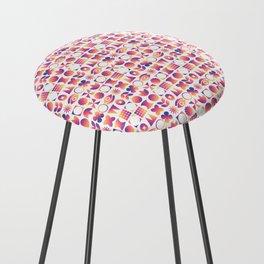 Abstract gradient shapes with grain Counter Stool