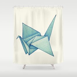 High Hopes | Origami Crane Shower Curtain