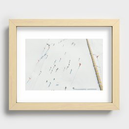 Aerial shot of Ski Resort Recessed Framed Print