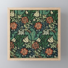 William Morris Compton Floral Art Nouveau Pattern Framed Mini Art Print