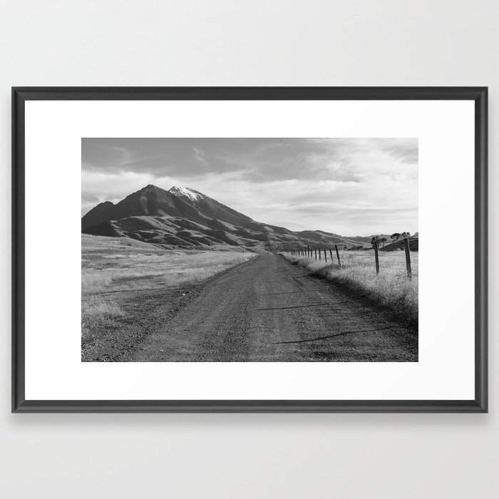 Emigrant Peak Absaroka Mountains Montana Landscape Photography Framed Art Print