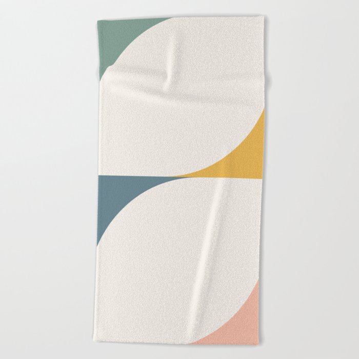 Almond Abstract X Beach Towel
