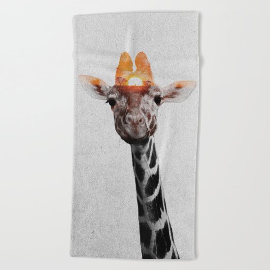 Giraffe Beach Towel