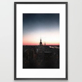 New York City Skyline - Sketch Art Framed Art Print