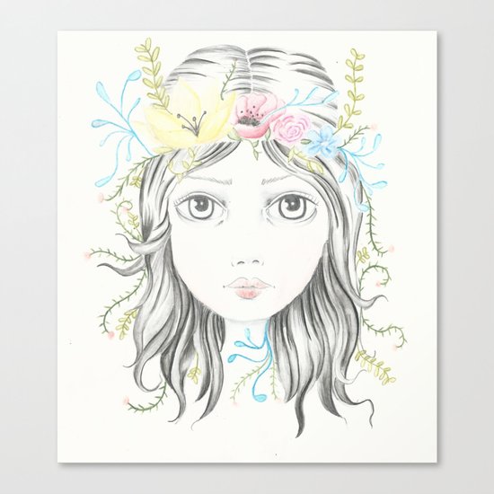 Flower Girl Canvas Print