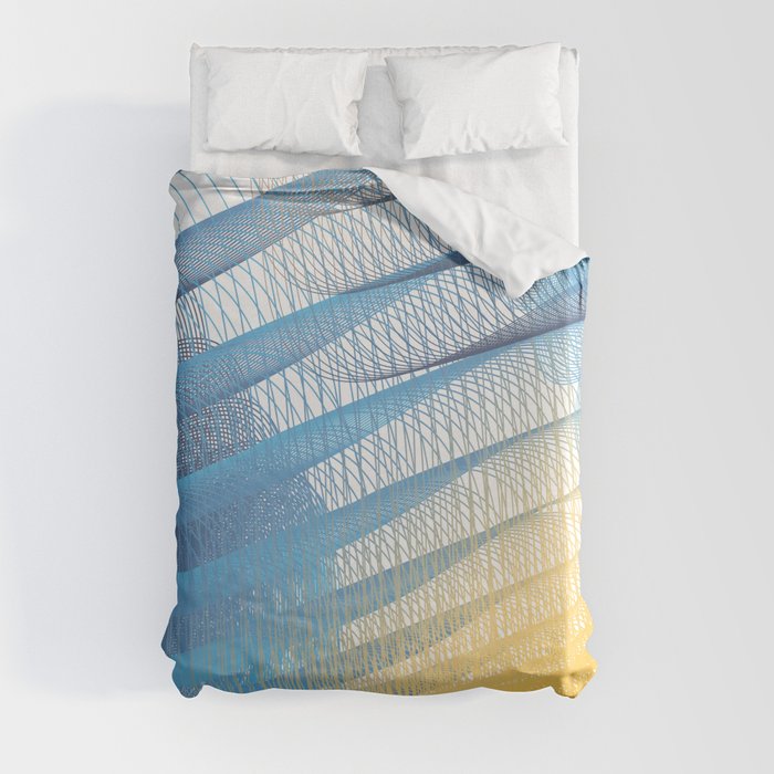 Blue hurricane Duvet Cover